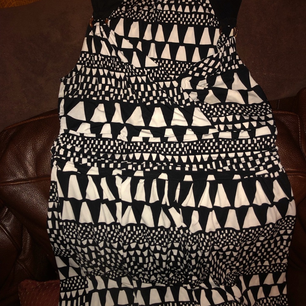 Black and white summer dress